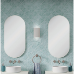 Empire Matte White Framed Mirror, 600 x 1200mm